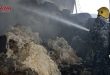 إخماد حريق في مستودع للصوف بحي المزارب في حماة