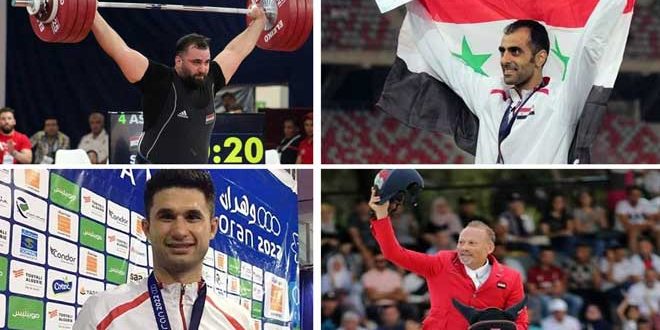 رياضيو سورية عادوا متوجين بالذهب والفضة من دورة المتوسط بالجزائر