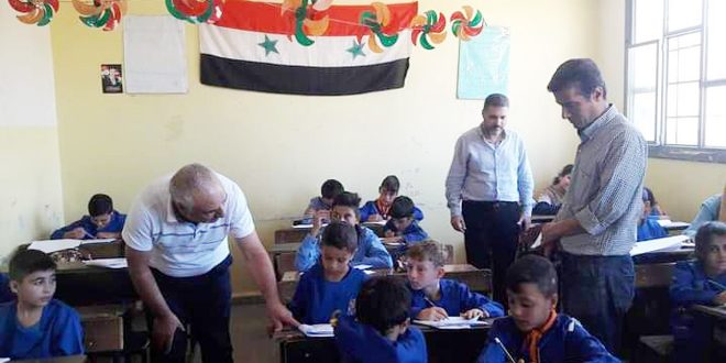 160 تلميذاً في حمص يتقدمون لاختبار تحديد المستوى ضمن منهاج الفئة (ب)