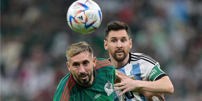 الأرجنتين تهزم المكسيك في كأس العالم