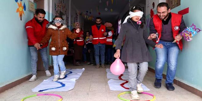 أنشطة ترفيهية للأطفال بمناسبة اليوم العالمي لذوي الإعاقة في درعا