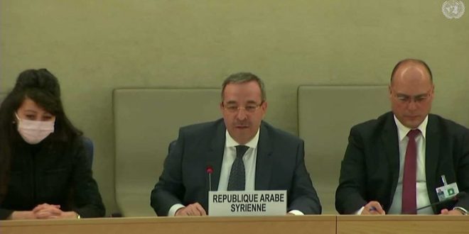 Ambassador Ala : Terrorism , embargo and occupation cause grave violations of Human Rights in Syria