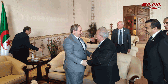 Mikdad visits Algeria to participate in the 60th anniversary of its independence