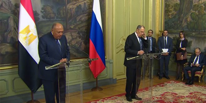 Moscow, Cairo call for preserving Syria’s sovereignty and territorial integrity