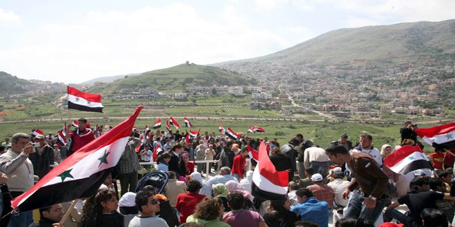 Syrian citizens in occupied Golan renew adherence to Syrian ownership documents of their land