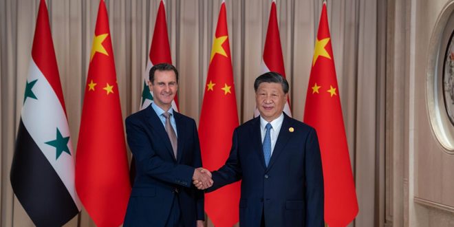 Syria and China issue a joint statement establishing strategic partnership relations