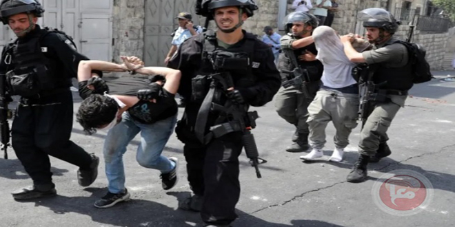 Seven Palestinians arrested north of Ramallah city