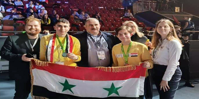 Syria ranked second in final stage of Professional and Technical Masters Competition, Russia