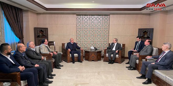 Mikdad meets Deputy Secretary General of Popular Front for the Liberation of Palestine