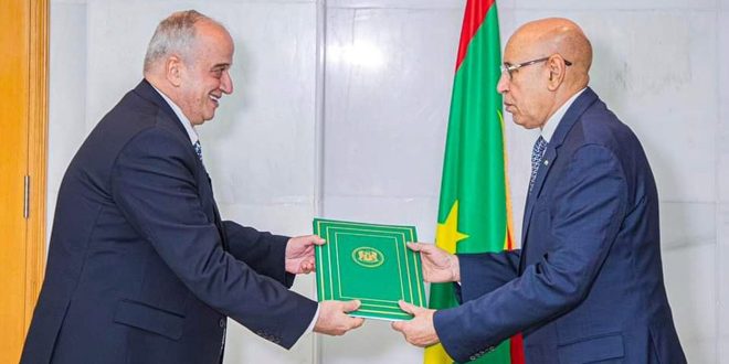 Mustafa presents credentials to Mauritanian President as Syria’s Ambassador