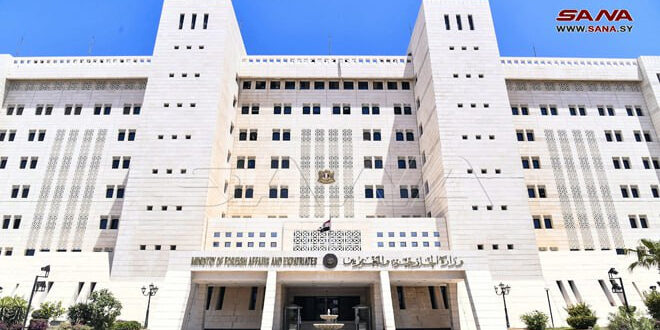 Foreign Ministry: Syria strongly condemns Israeli occupation entity’s accusation against UNRWA of practicing terrorism