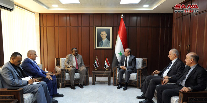Syria, Sudan discuss means of cooperation in the water field