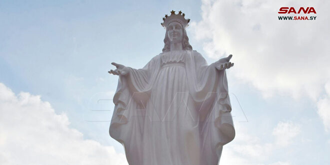 Large monument to Our Lady of the East in Homs countryside, inaugurated