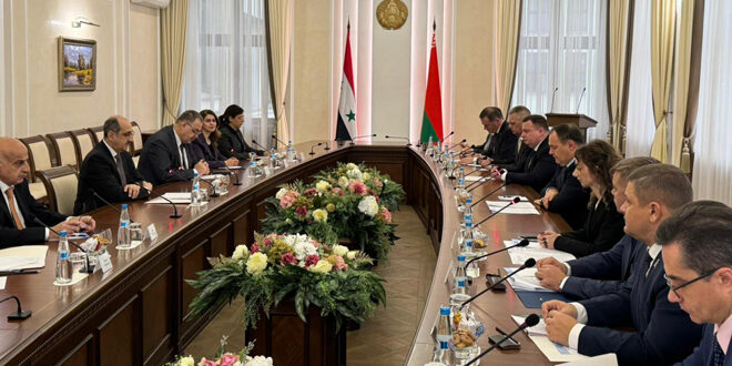 Sabbagh and Golovchenko discusses aspects of relations between Syria and Belarus