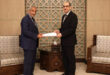 Sabbagh receives copy of credentials of South African Ambassador to Syria