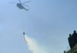 With the help of Syrian Arab Army helicopters, efforts continue to put out fires in Lattakia