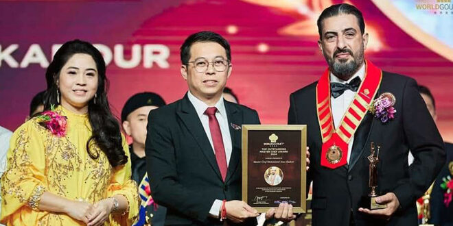 Syrian Chef Wins Top Outstanding Master Chef award 2024 in Malaysia