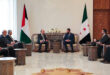 Leader al-Sharaa and Foreign Minister receive Palestinian delegation