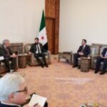 Leader al-Sharaa meets with Italian delegation headed by Foreign Minister Tajani