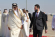 President al-Sharaa receives Emir of Qatar at Damascus International Airport