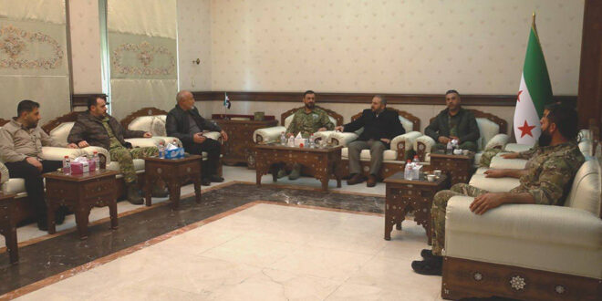 Defense Minister meets a number of officers to discuss the latest military developments