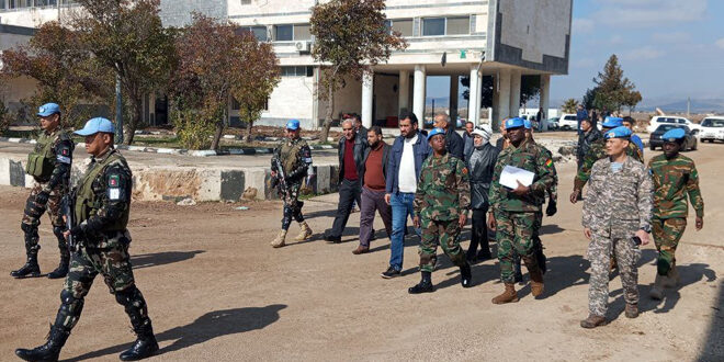 UN delegation visits Quneitra Governorate Headquarters