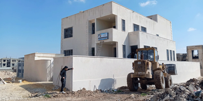 Islamic Relief Organization rehabilitates the civil registry building in Maarat al-Numan
