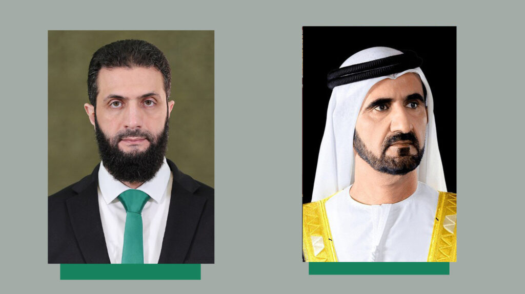 President al-Sharaa receives congratulation cable from the UAE Vice President on the occasion of Ramadan