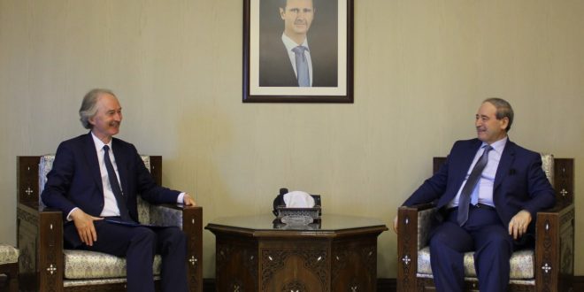 Canciller sirio sostiene reunión con el enviado especial del Secretario General de la ONU