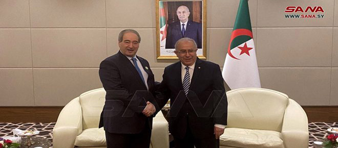 Cancilleres de Siria y Argelia repasan vías de impulsar la cooperación