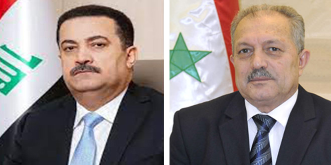 Los primeros ministros de Siria e Iraq repasan vías de activar e impulsar cooperación bilateral