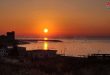 Puesta del sol en la costa siria del Mediterr谩neo por el lente del fot贸grafo de SANA, Ghadir Mahmoud