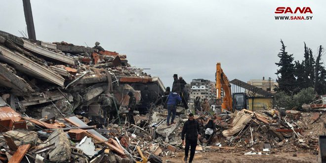 254 víctimas mortales en Jableh/Latakia por el terremoto