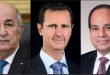Presidentes de Argelia y Egipto llaman al presidente al-Assad y expresan solidaridad con Siria ante el terremoto