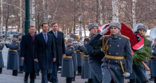 Presidente sirio deposita ofrenda floral en el Monumento del Soldado Desconocido en Moscú