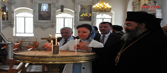 Delegación parlamentaria rusa visita Patriarcado de Antioquía para la comunidad cristiana greco-ortodoxa en Damasco