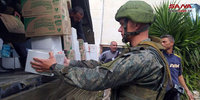 Entregan ayuda rusa a afectados por el terremoto en Latakia