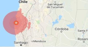 Un temblor sacude el centro de Chile