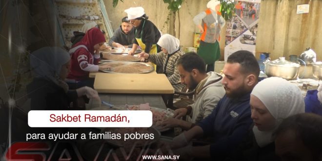 Iniciativa en Siria brinda comida a 300 familias pobres