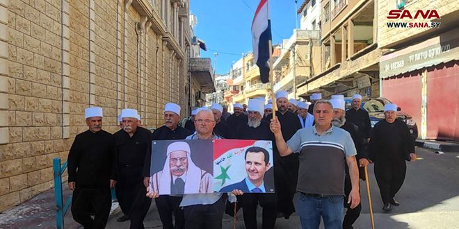 Los sirios en el Golán ocupado conmemoran el Día de la independencia de Siria (+ fotos)