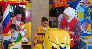 Niños sirios huérfanos y con cáncer disfrutan de una actividad recreativa