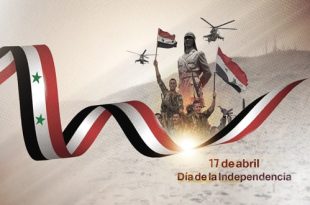 Siria celebra 78 aniversario de su independencia del colonialismo francés
