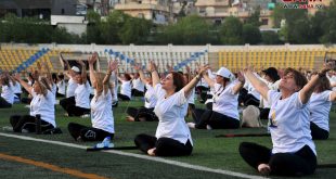 Eventos deportivos en Damasco con motivo del Día Internacional del Yoga (fotos)