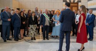 Arqueólogos europeos y sirios recibidos por el presidente sirio