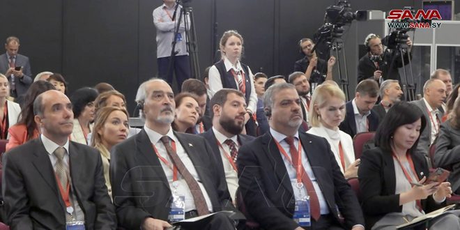 Siria participa en el XXVI Foro Económico Internacional en San Petersburgo