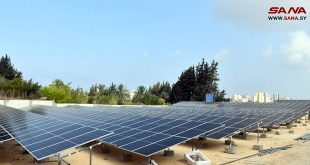 Ponen en servicio cuatro plantas de energía solar en provincia de Tartous