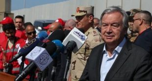 Guterres pide un alto el fuego en la Franja de Gaza para garantizar llegada de ayuda