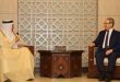 Canciller sirio recibe a su homólogo de Bahréin