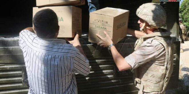 Fuerzas rusas siguen entregando ayuda alimentaria