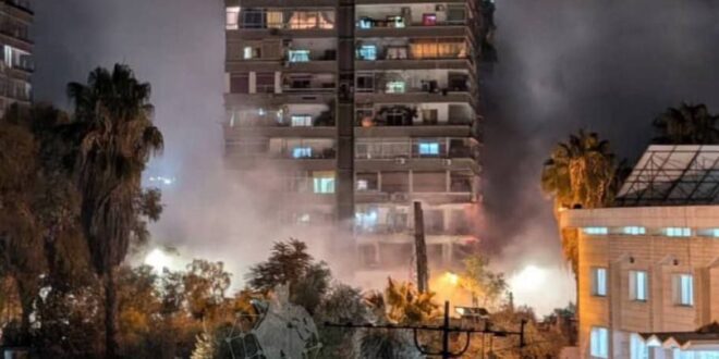 Agresión israelí contra un edificio residencial en Damasco (+ fotos)